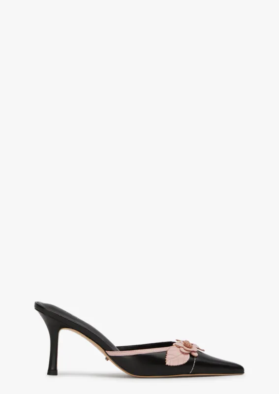 Shylo Black Nappa Heels sold by Tony Bianco