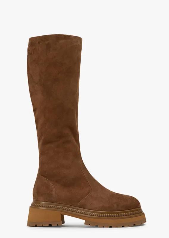 Hitch Saddle Suede Calf Boots sold by Tony Bianco