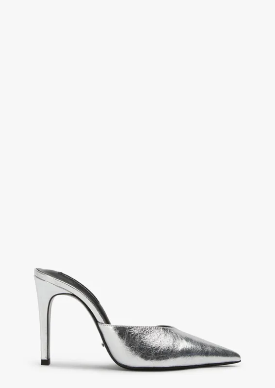 Gosh Silver Vintage Metal Heels sold by Tony Bianco
