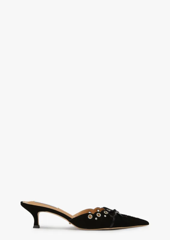 Kae Black Suede sold by Tony Bianco