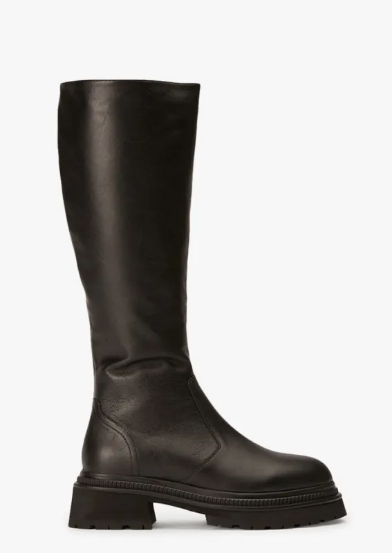 Hitch Black Venice Calf Boots sold by Tony Bianco