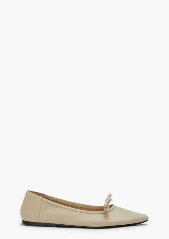 Mozart Vanilla Nappa Flats sold by Tony Bianco