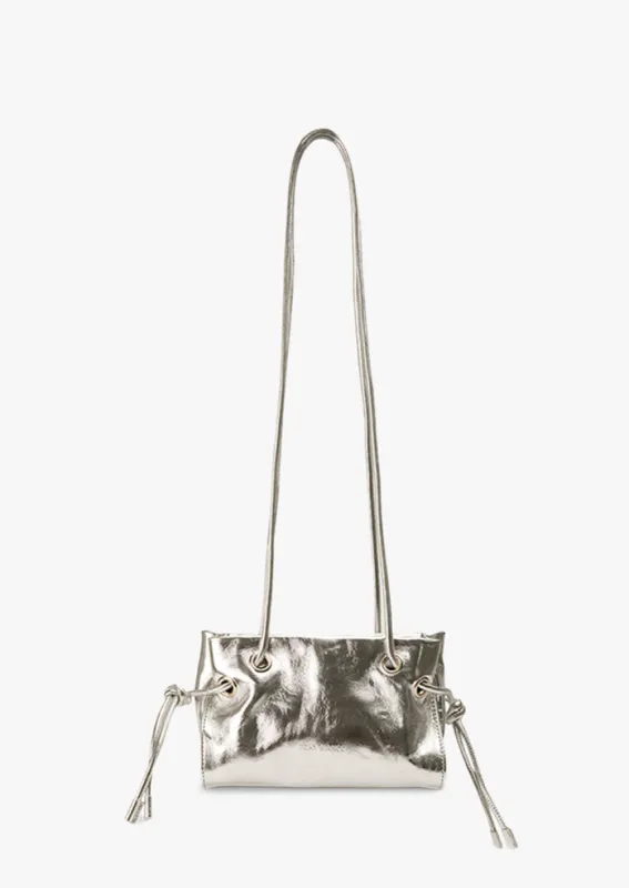 Vesper Silver Shine Shoulder Bag made by Tony Bianco
