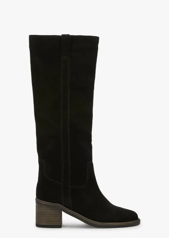Apache Black Cameo Suede Calf Boots sold by Tony Bianco