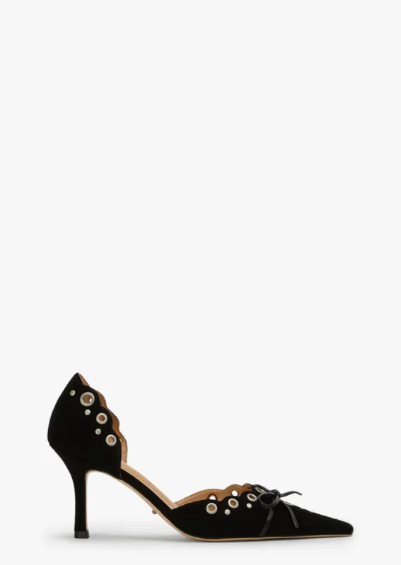 Safari Black Suede sold by Tony Bianco