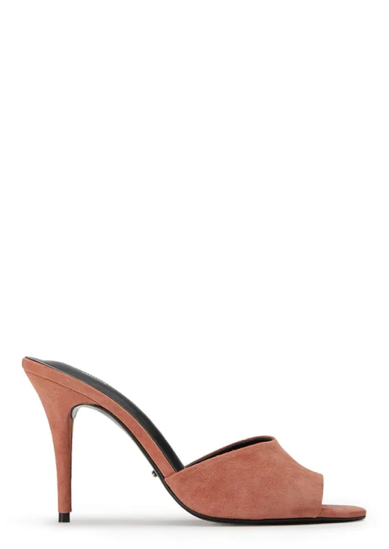 Retro Rose Suede Heels sold by Tony Bianco