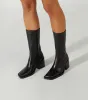 Prestige Black Como Calf Boots sold by Tony Bianco