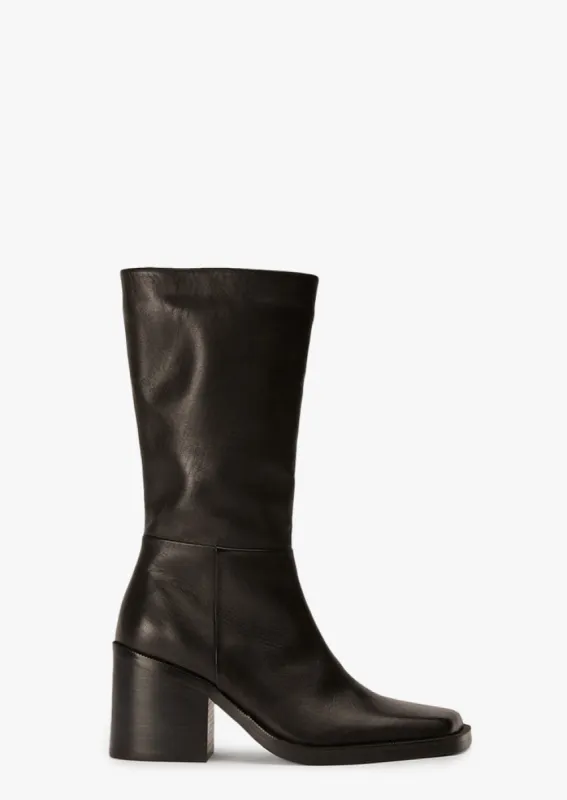 Prestige Black Como Calf Boots sold by Tony Bianco