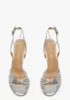 Lixin Silver Nappa Metallic Heels sold by Tony Bianco