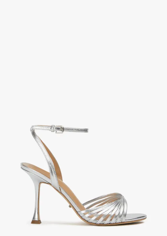 Lixin Silver Nappa Metallic Heels sold by Tony Bianco