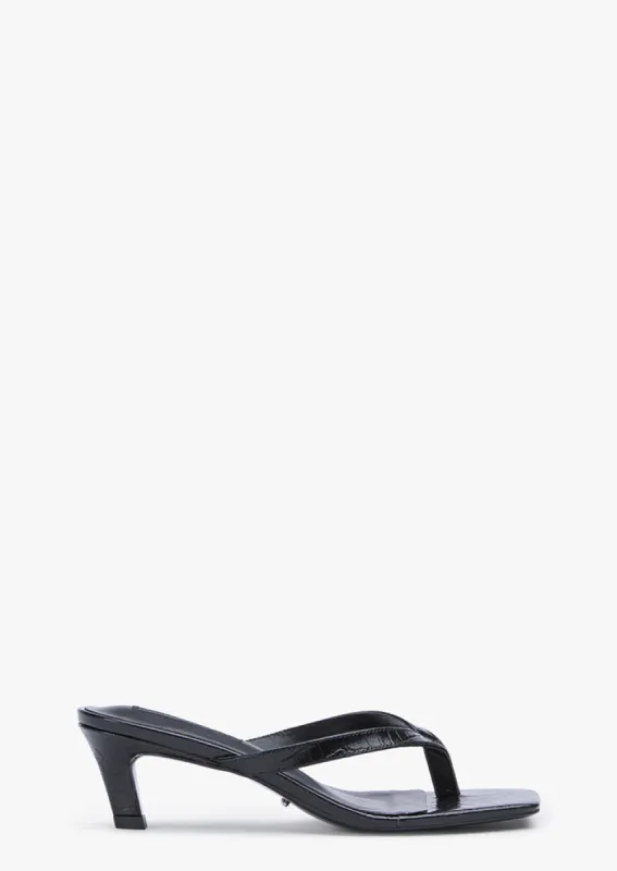 Topaz Black Croc sold by Tony Bianco