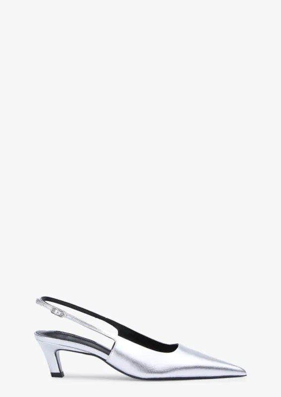 Kourt Silver Nappa Metallic sold by Tony Bianco