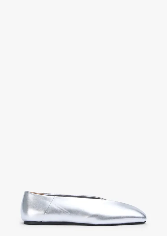 Hanna Silver Nappa Metallic sold by Tony Bianco