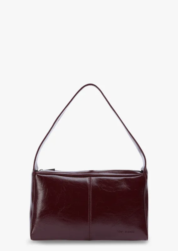 Zoey Burgundy Crinkle sold by Tony Bianco