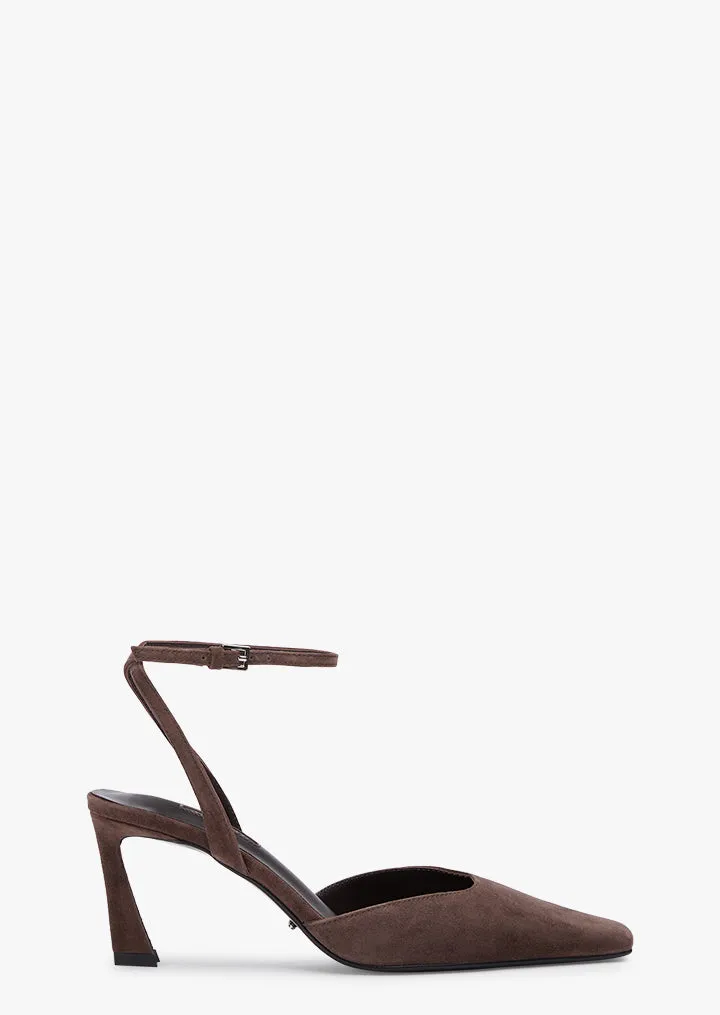 Jolie Espresso Suede sold by Tony Bianco