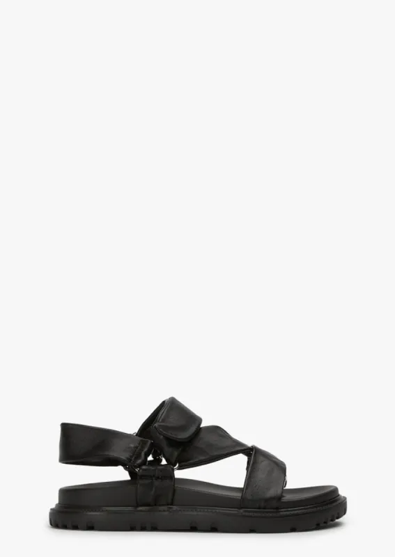 Fantasia Black Nappa Sandals sold by Tony Bianco