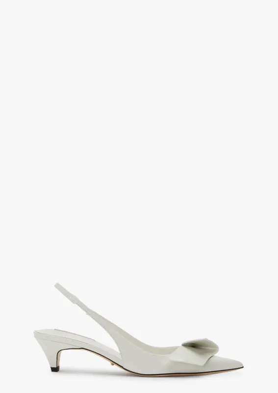 Diaz White Hi Shine Heels sold by Tony Bianco