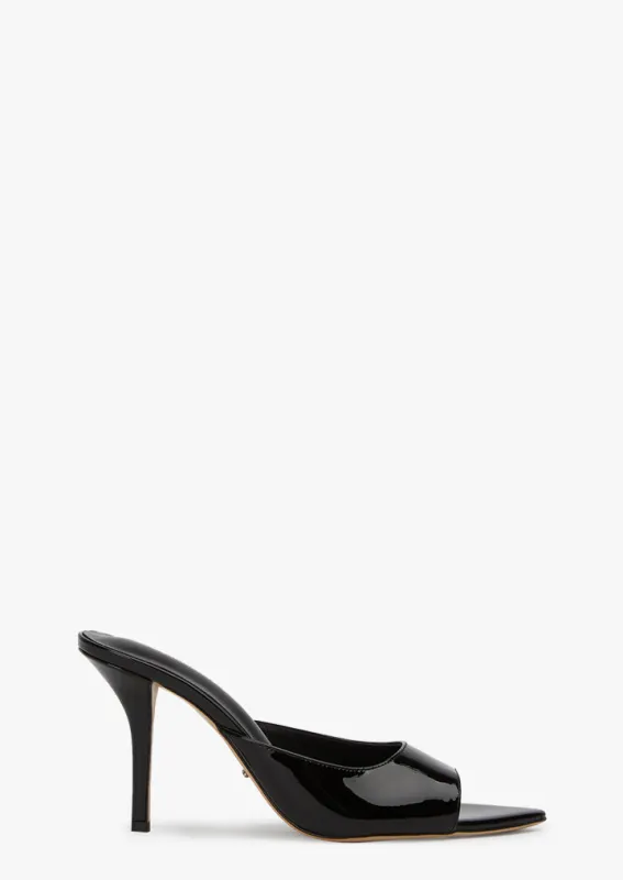 Makenzie Black Patent Heels sold by Tony Bianco