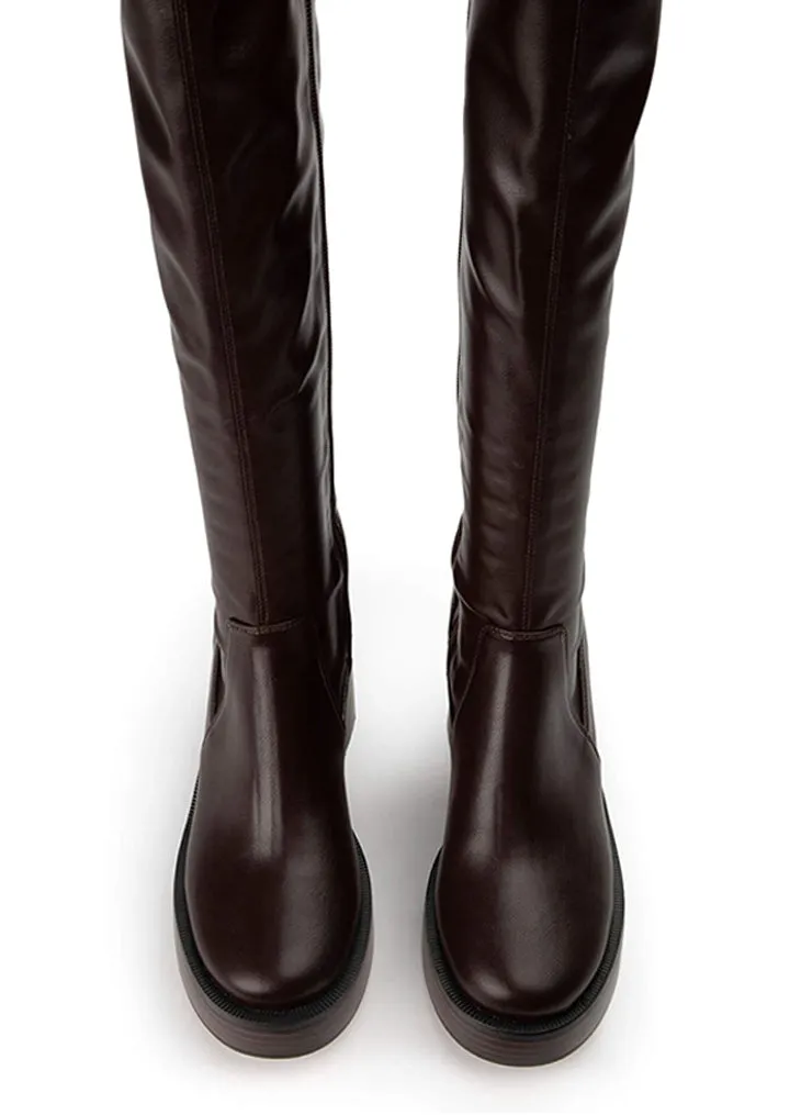 Tibby Choc Venezia Calf Boots sold by Tony Bianco product image thumbnail 2