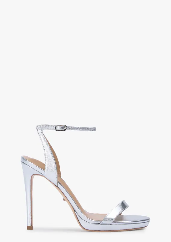 Skye Silver Nappa Metallic sold by Tony Bianco