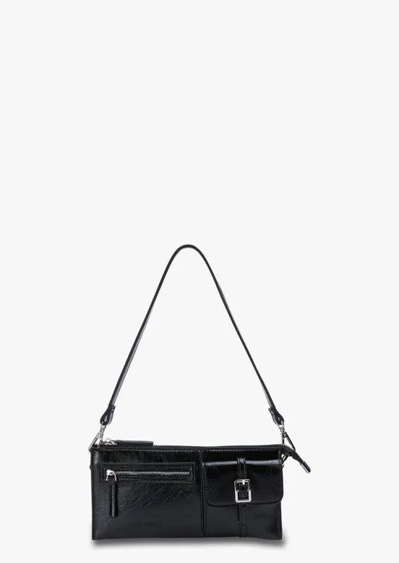 Willa Black Crinkle sold by Tony Bianco
