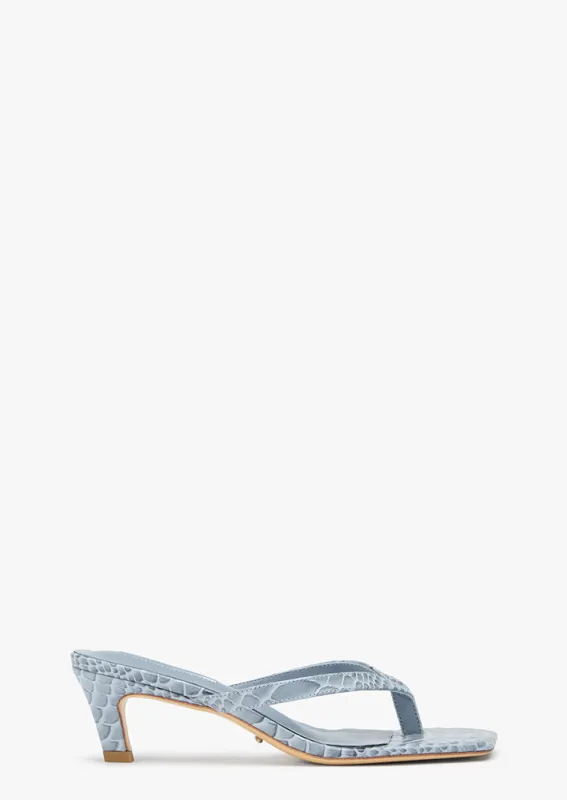 Topaz Denim Python sold by Tony Bianco