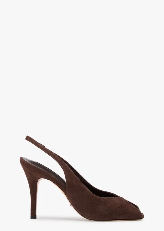 Peggy Espresso Suede sold by Tony Bianco