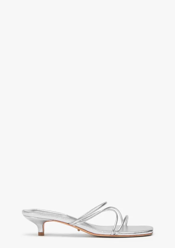 Alicia Silver Nappa Metallic sold by Tony Bianco