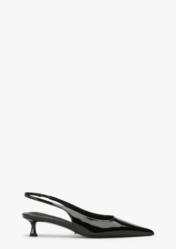 Catie Black Patent sold by Tony Bianco