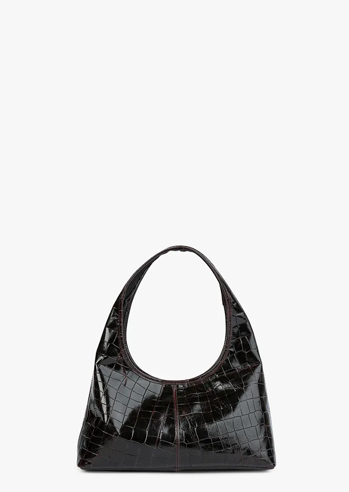 Lula Burgundy Croc Shine sold by Tony Bianco