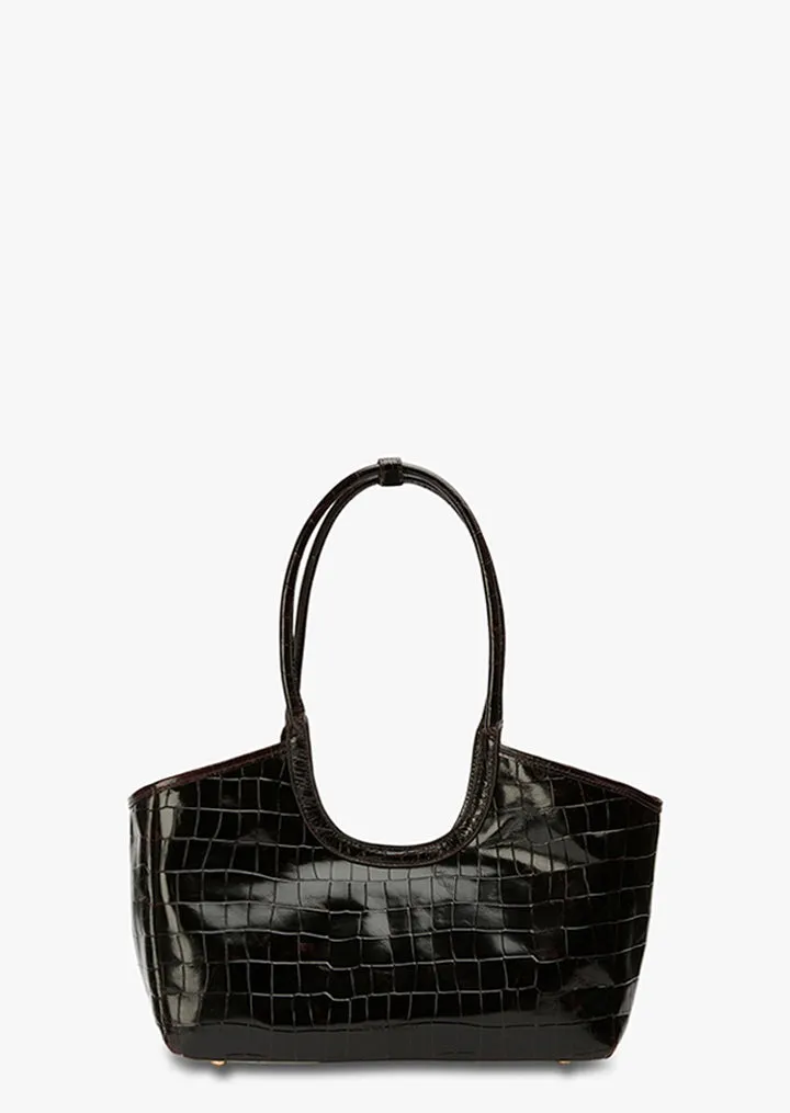 Kiki Burgundy Croc Shine sold by Tony Bianco