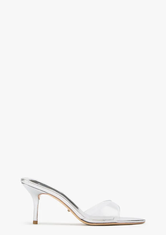 Hallie Clear Vinylite/Silver sold by Tony Bianco