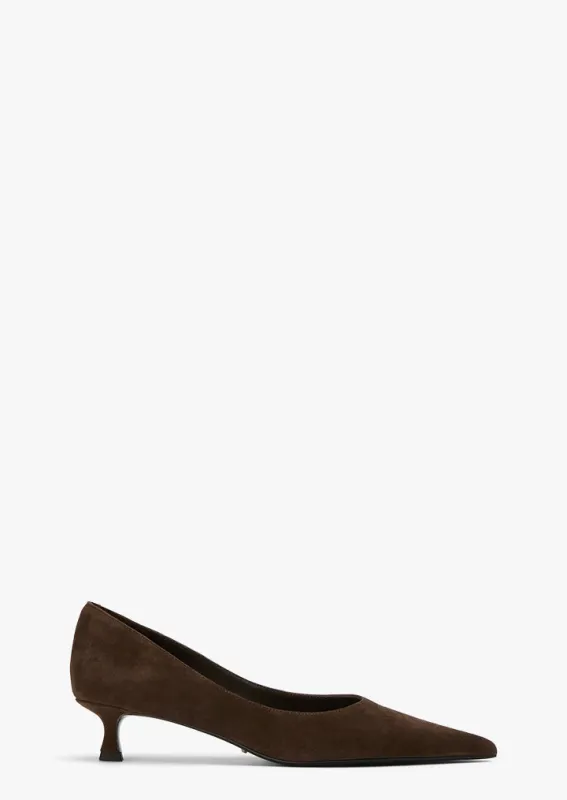 Cameo Espresso Suede sold by Tony Bianco