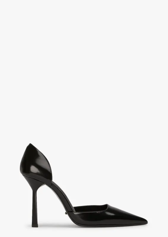 Gala Black Hi Shine Heels sold by Tony Bianco