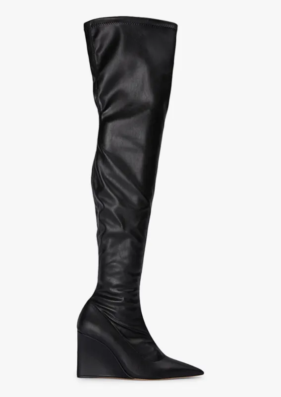 Doja Black Venezia Long Boots made by Tony Bianco