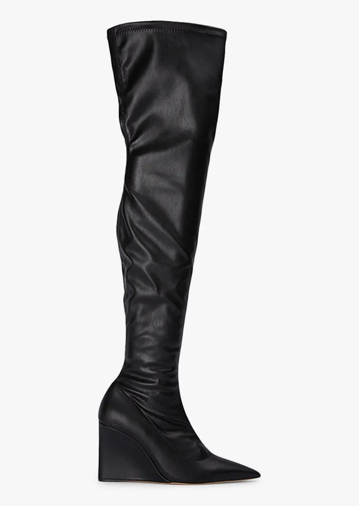 Doja Black Venezia Long Boots sold by Tony Bianco