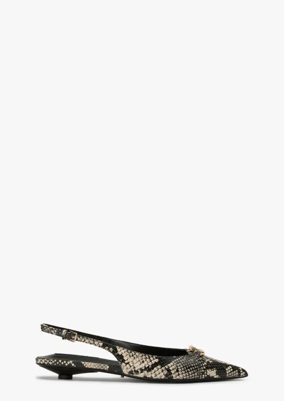 Lulu Ecru Snake sold by Tony Bianco