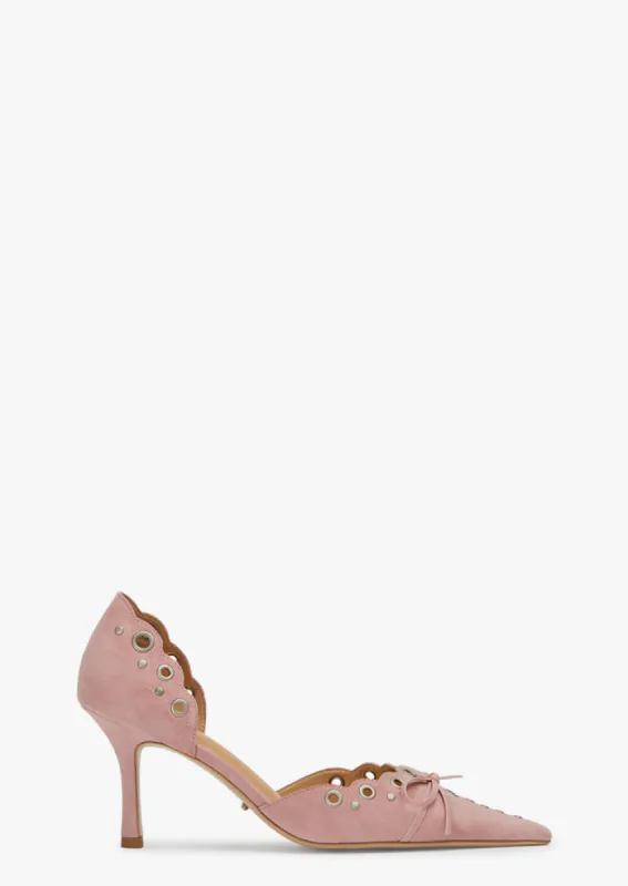 Safari Blossom Suede Heels sold by Tony Bianco