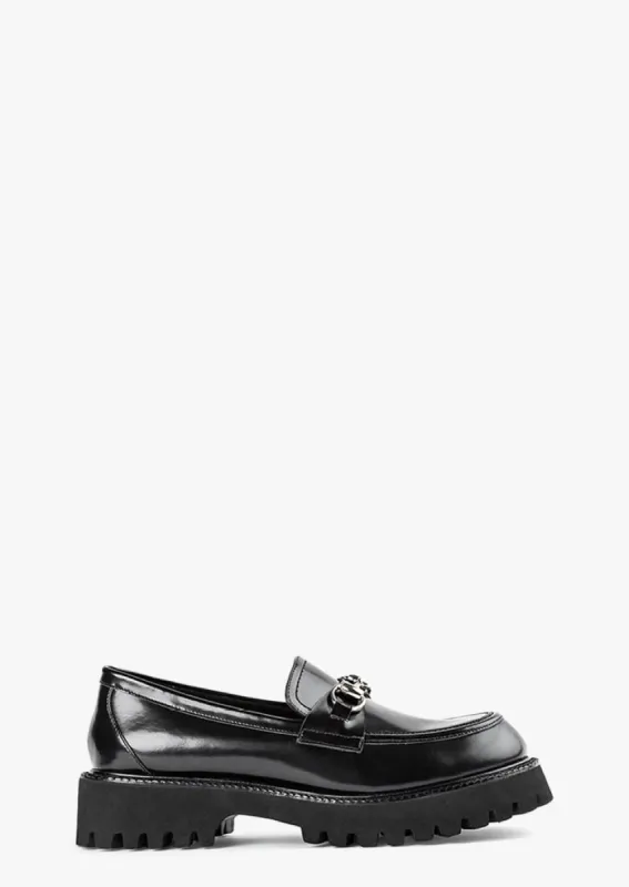 Greer Black Hi Shine Casual Shoes sold by Tony Bianco