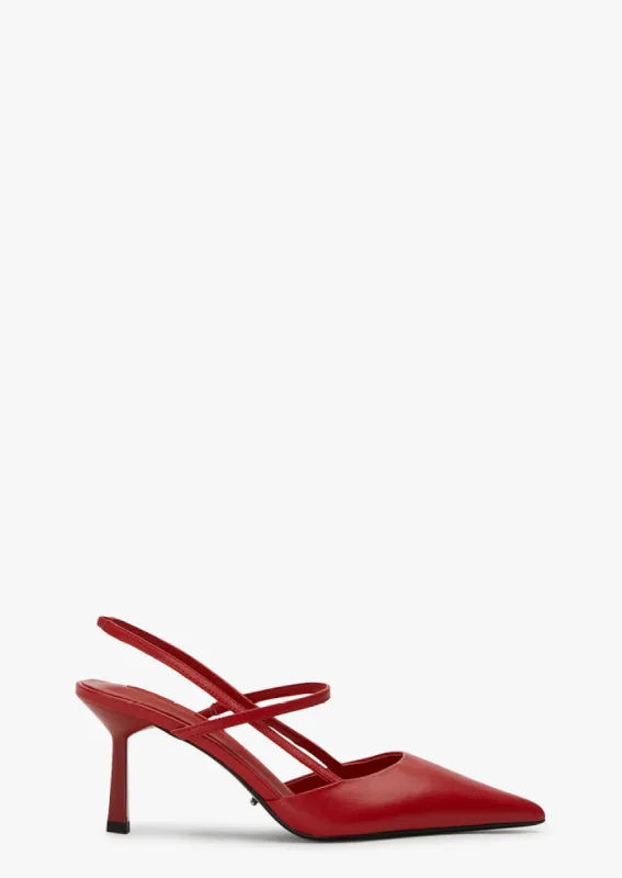 Belle Ruby Nappa Heels sold by Tony Bianco