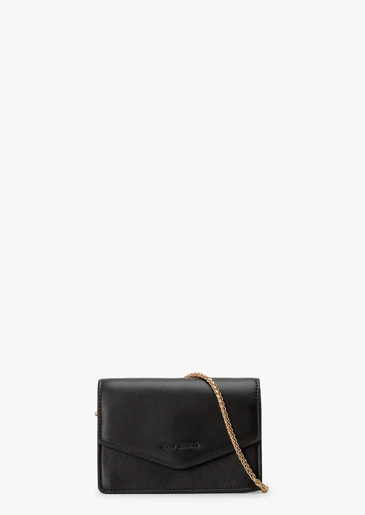 Dayna Black Leather Cross Body Bag sold by Tony Bianco