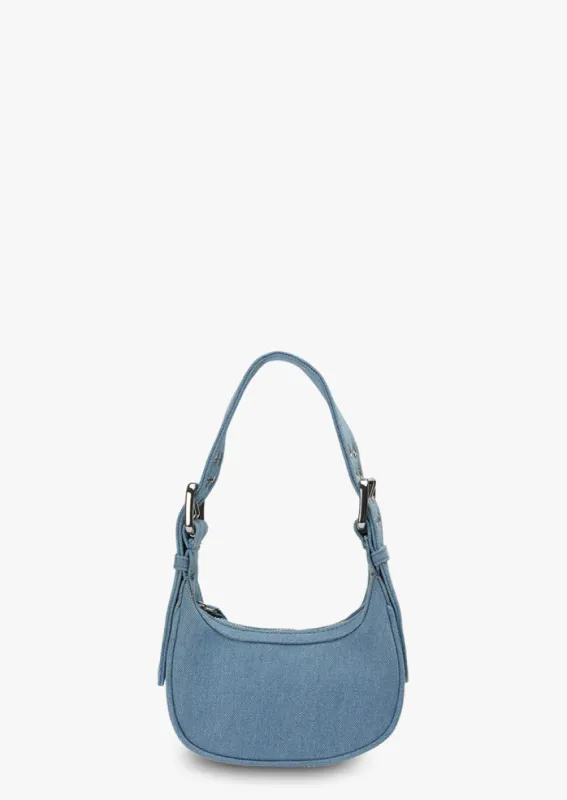 Deva Blue Denim Shoulder Bag made by Tony Bianco