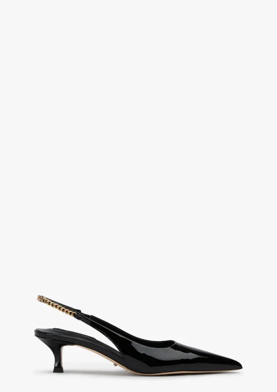Kara Black Patent sold by Tony Bianco
