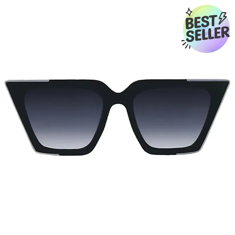 The CEO - Black Faded Black Lens Cateye Sunglasses sold by Topfoxx
