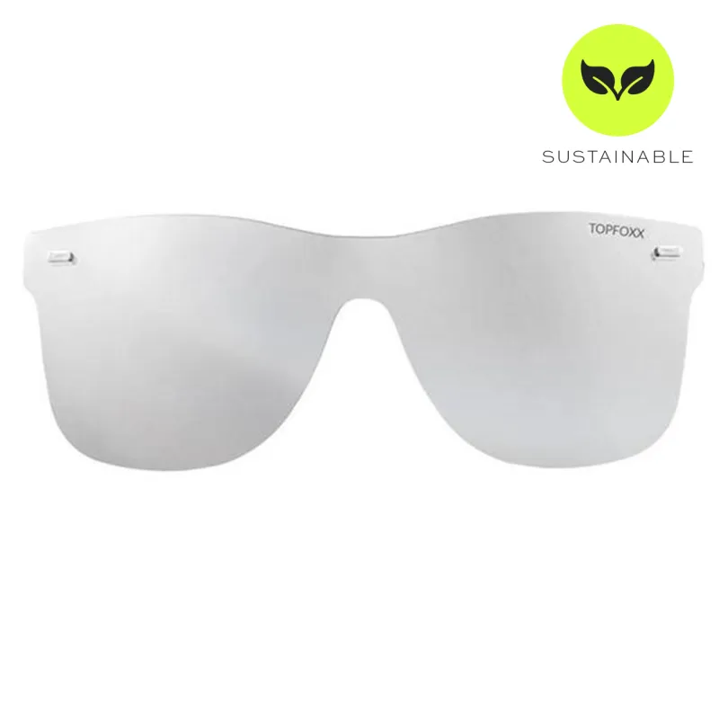 Sustainable Future Wife - Silver Square Wayfarer Sunglasses made by Topfoxx