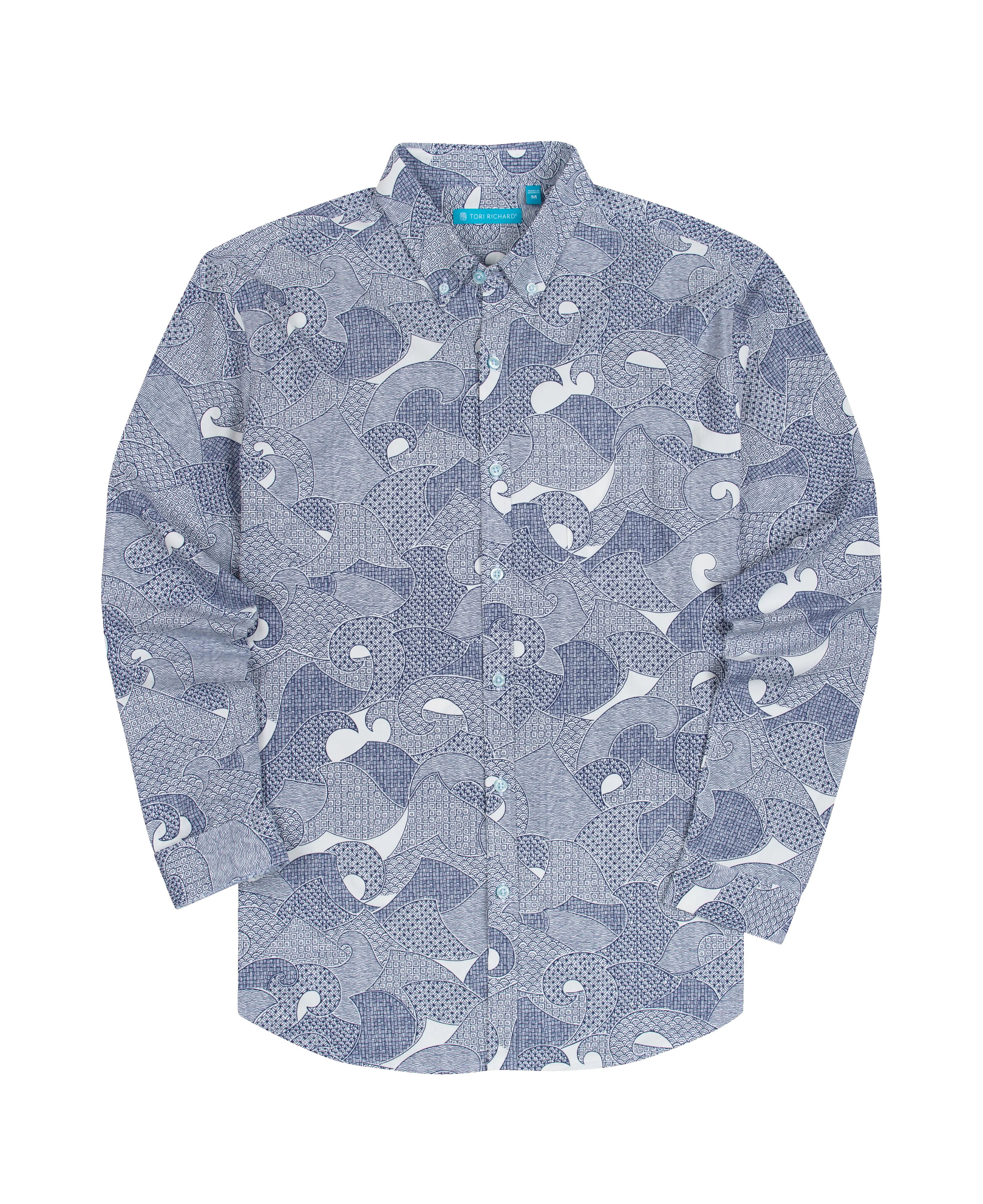Shibori Kai Long Sleeve - Tradewind Technology™ sold by Tori Richard product image thumbnail 4