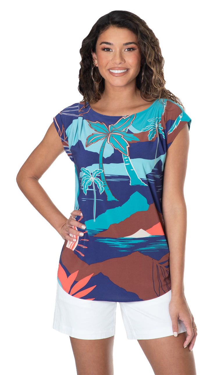 Sunset Luca Top - Tradewind Technology™ sold by Tori Richard