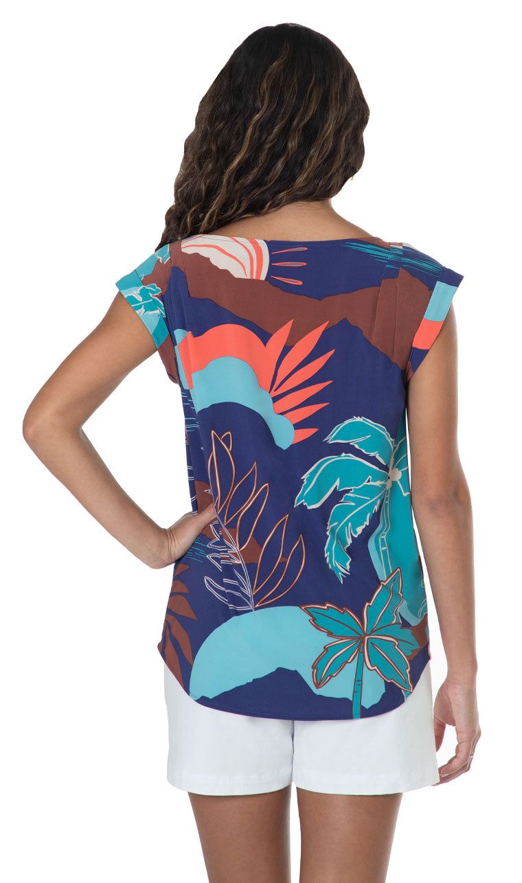 Sunset Luca Top - Tradewind Technology™ sold by Tori Richard product image thumbnail 2