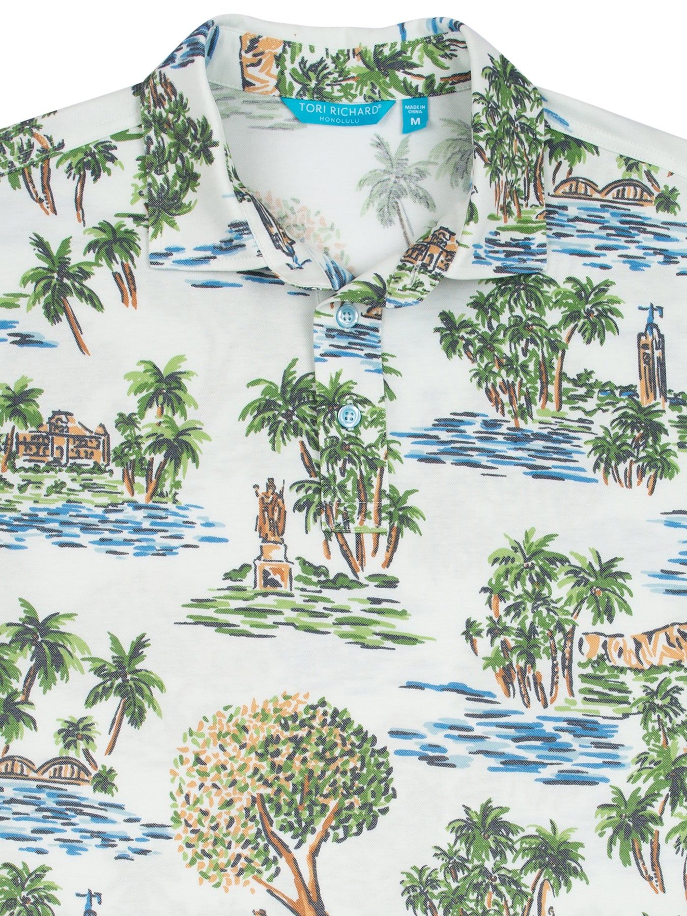 Aloha Toile Performance Polo sold by Tori Richard product image thumbnail 2