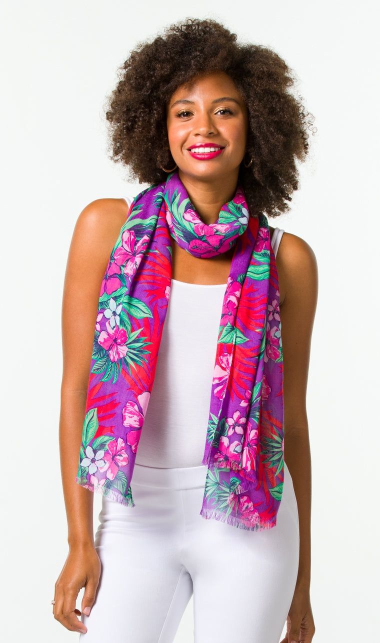 hawaiian print shawls